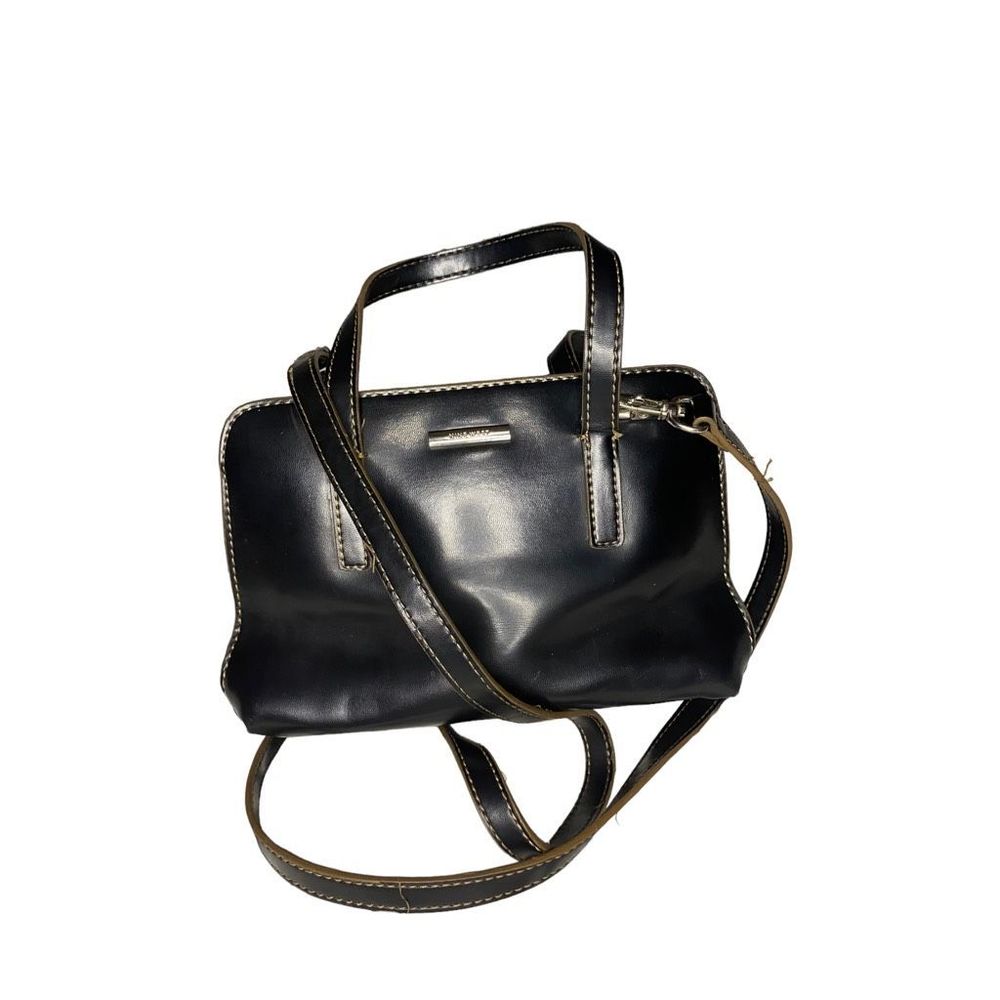 Nine West Faux Leather Small Satchel Purse Crossbody Strap Beautiful Condition